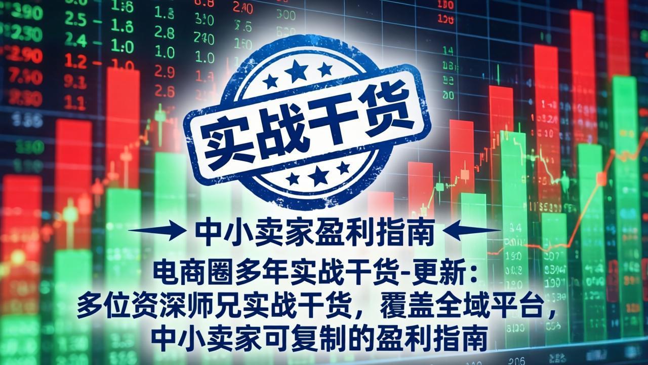 电商圈多年实战干货-更新4月：多位资深师兄实战干货，覆盖全域平台，中小卖家可复制的盈利指南-小y轻创