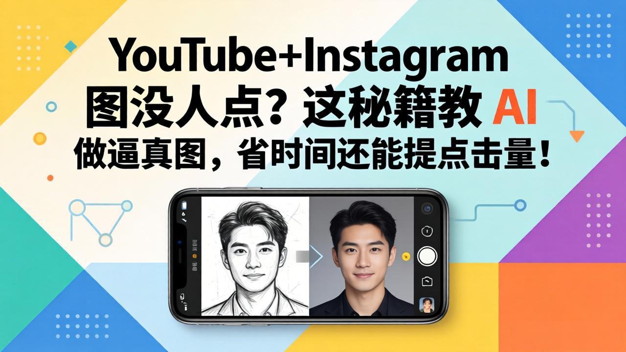 YouTube+Instagram图没人点？这秘籍教 AI 做逼真图，省时间还能提点击量-小y轻创