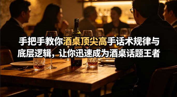 付费文章：手把手教你酒桌顶尖高手话术规律与底层逻辑，让你迅速成为酒桌话题王者(二十年全网独家经验分享)-小y轻创