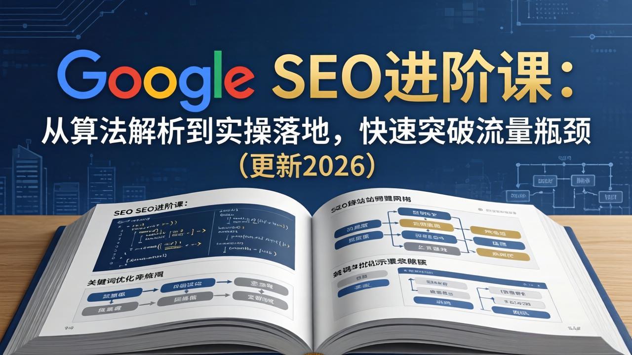Google SEO进阶课：从算法解析到实操落地，快速突破流量瓶颈(更新2026-小y轻创