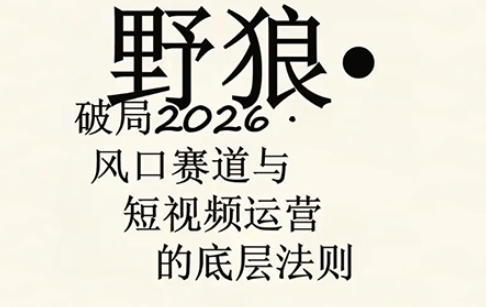 野狼团队·多平台实操运营课，覆盖AI口播、服装、好物、漫剪等热门玩法(更新4月)-小y轻创