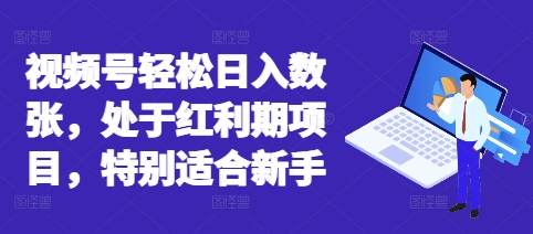 视频号轻松日入数张，处于红利期项目，特别适合新手-小y轻创